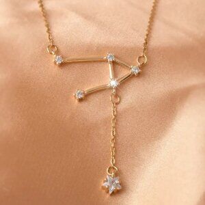 NEW - Libra Plated 12 Constellation Necklace